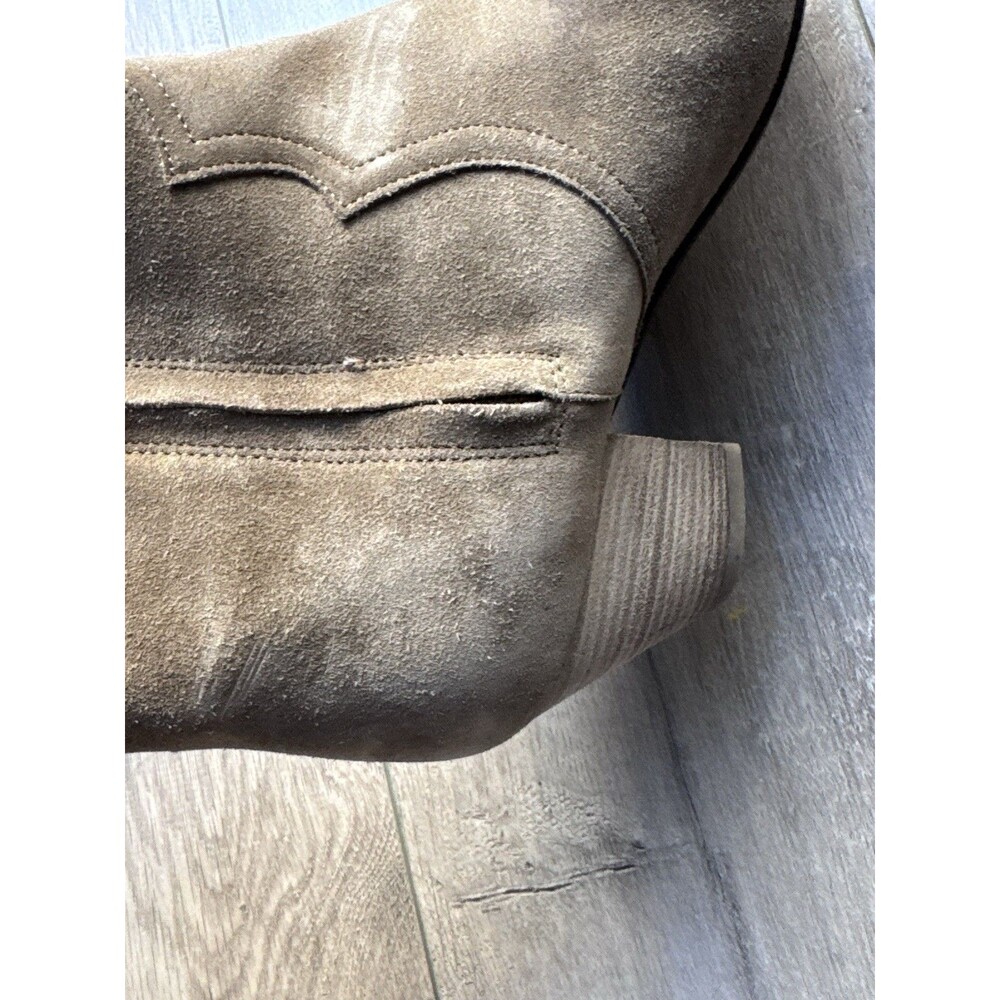 Isabel Marant Suede Western Ankle Boots Taupe Size 39 Made in Italy Women’s 8 - Picture 10 of 16